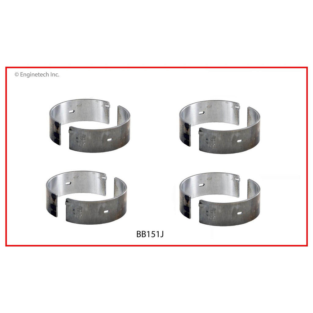 Enginetech BB151JSTD Full Connecting Rod Bearing Set for 2012-2007 Chevrolet Colorado and GMC Canyon