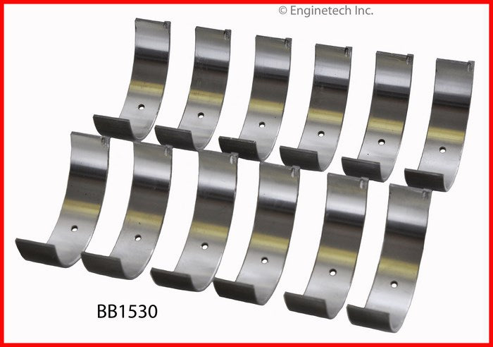 Enginetech BB1530.50 Engine Full Connecting Rod Bearing Set for Mitsubishi and Hyundai Vehicles