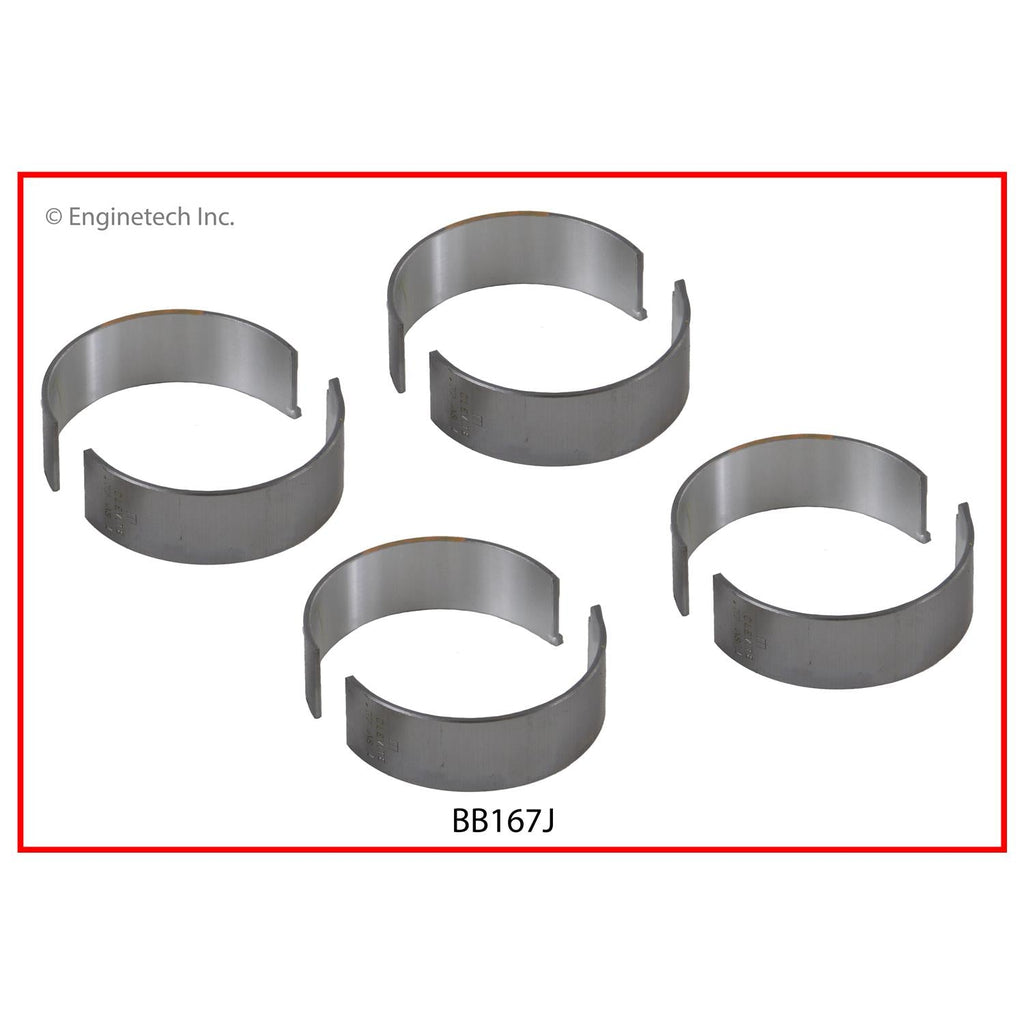 Enginetech BB167J.50 Engine Full Connecting Rod Bearing Set for 2012-2013 Chrysler, Dodge, Jeep, Mitsubishi Models