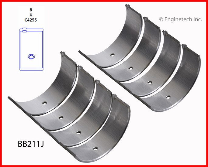 Enginetech BB211JSTD Engine Full Connecting Rod Bearing Set for Buick Skylark and Chevrolet Cavalier