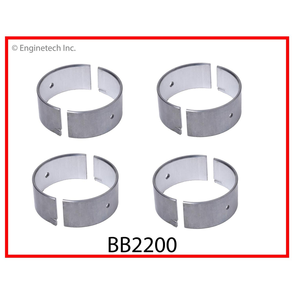 Enginetech BB2200.25 Engine Full Connecting Rod Bearing Set for Honda Accord and Prelude
