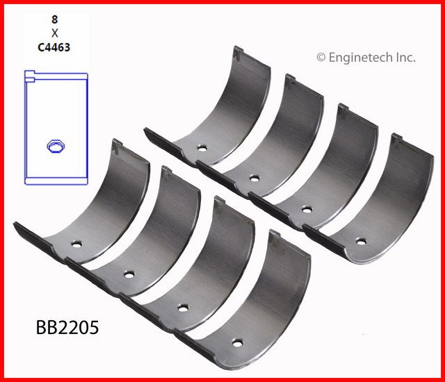 Enginetech BB2205STD Engine Full Connecting Rod Bearing Set for Honda Civic (1984-1993)