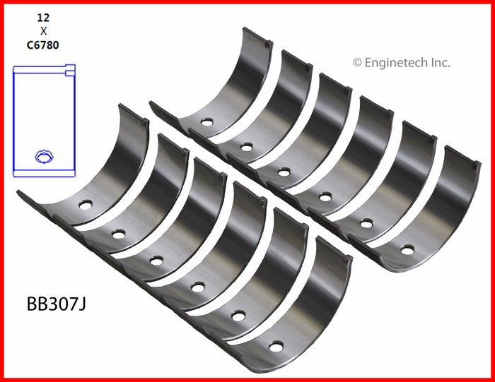 Enginetech BB307J.75 Engine Full Connecting Rod Bearing Set for Chrysler Concorde & Sebring