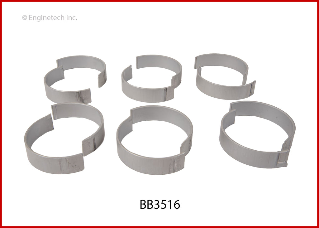 Enginetech BB3516.25 Engine Full Connecting Rod Bearing Set for Acura and Honda Vehicles