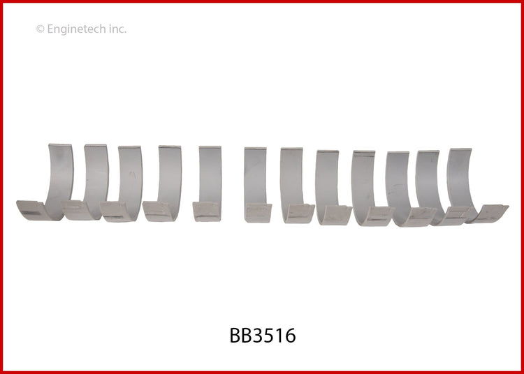 Enginetech BB3516.25 Engine Full Connecting Rod Bearing Set for Acura and Honda Vehicles