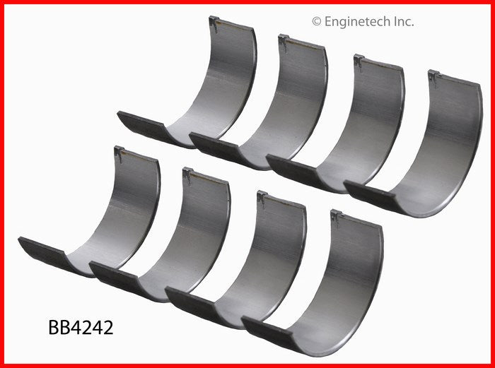 Enginetech BB4242.25 Engine Full Connecting Rod Bearing Set for Honda Civic and Civic del Sol