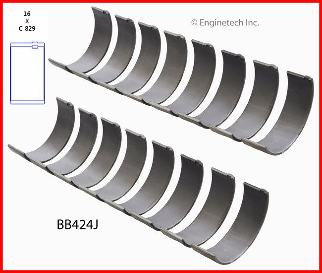 Enginetech BB424J010 Engine Full Connecting Rod Bearing Set for Reliable Engine Performance