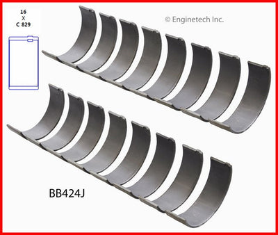 Enginetech BB424JSTD Full Connecting Rod Bearing Set for Engine Rebuilds