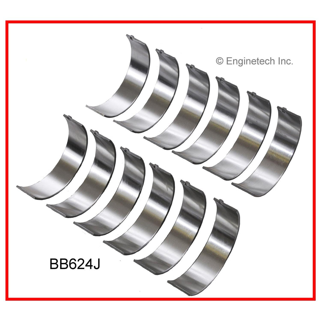 Enginetech BB624J020 Engine Full Connecting Rod Bearing Set for 2004-2005 Buick, Chevrolet, Pontiac Vehicles