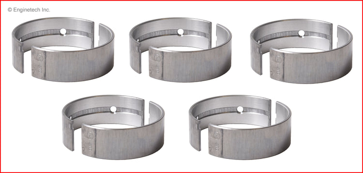 Enginetech BC1000STD Engine Full Crankshaft Main Bearing Set for Honda and Acura Models