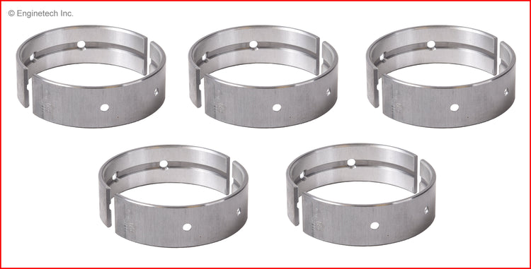 Enginetech BC1003.50 Engine Full Crankshaft Main Bearing Set for Nissan Versa (2012-2017)