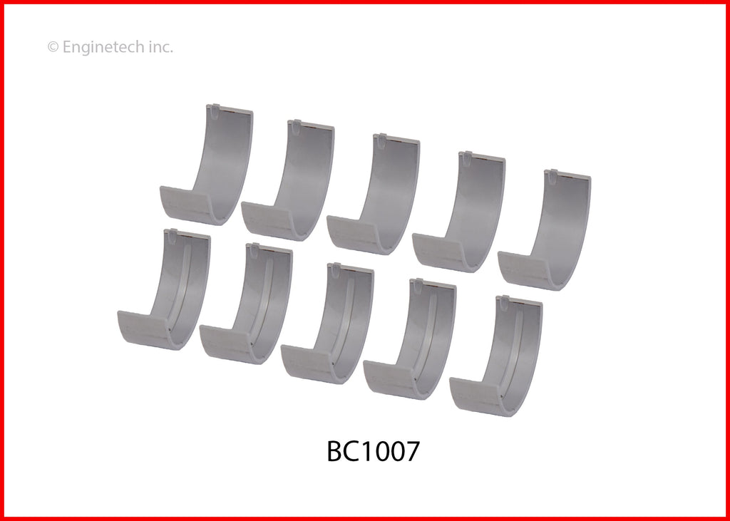 Enginetech BC1007STD Full Crankshaft Main Bearing Set for Honda Civic, CR-V, and Accord