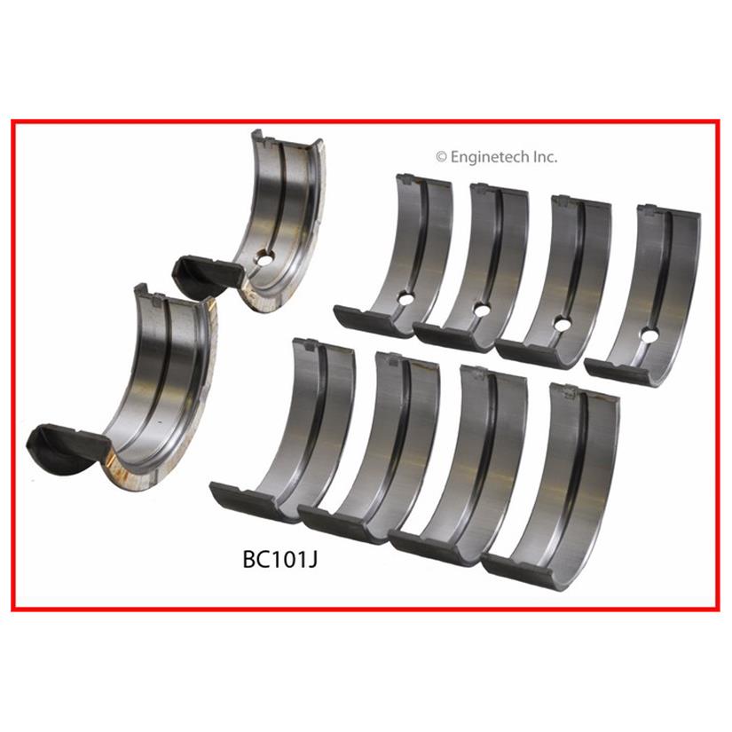 Enginetech BC101J020 Engine Full Crankshaft Main Bearing Set for Classic Dodge and Plymouth Models