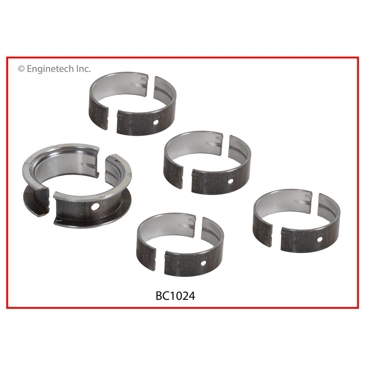 Enginetech BC1024STD Engine Full Crankshaft Main Bearing Set for Hyundai Vehicles