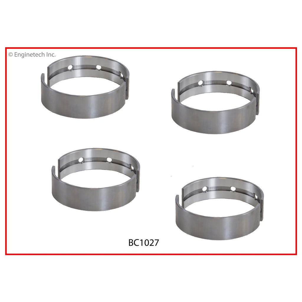 Enginetech BC1027.25 Engine Full Crankshaft Main Bearing Set for Toyota FJ Cruiser, Tacoma, 4Runner, Tundra (2011-2015)