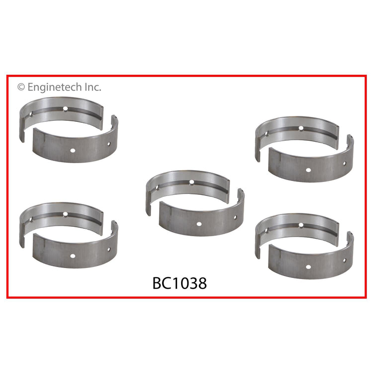 Enginetech BC1038STD Engine Full Crankshaft Main Bearing Set for Nissan Vehicles
