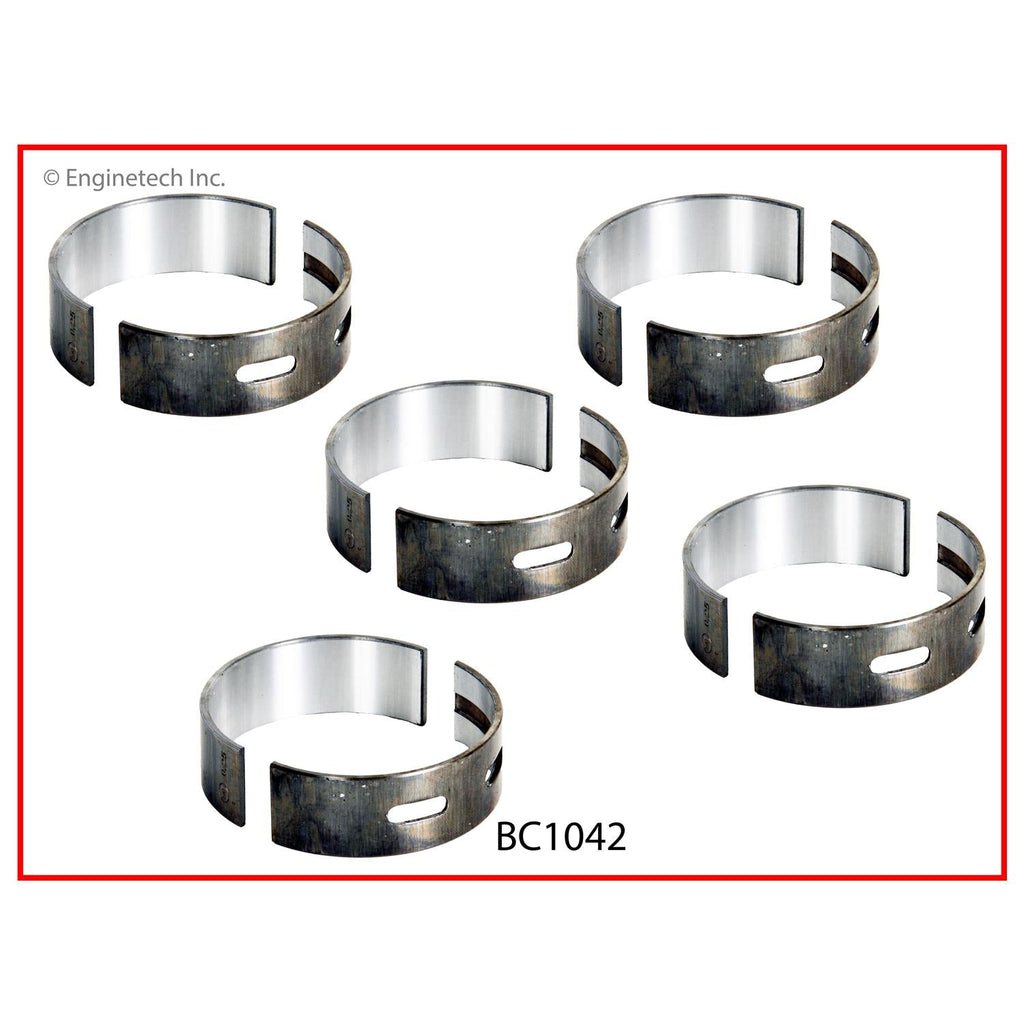 Enginetech BC1042.25 Engine Full Crankshaft Main Bearing Set for Toyota Tacoma and 4Runner