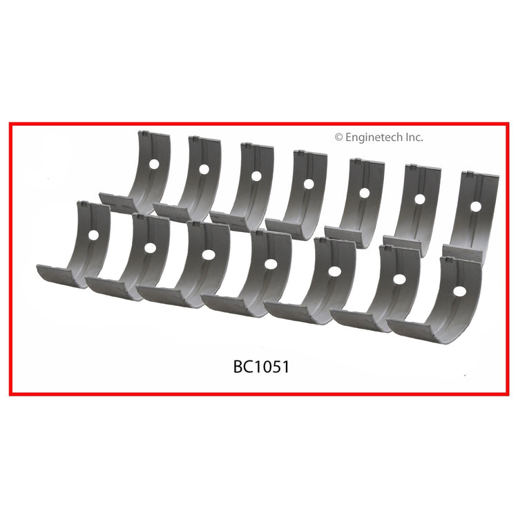 Enginetech BC1051STD Engine Full Crankshaft Main Bearing Set for Toyota Celica and Cressida