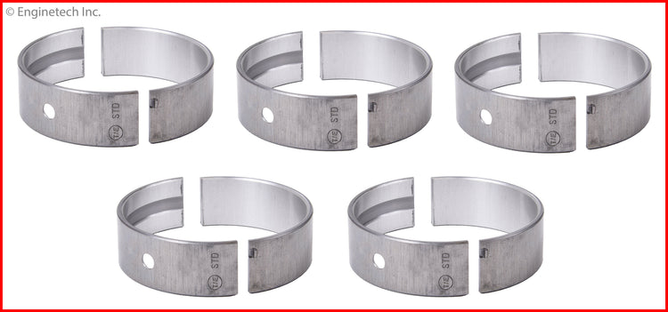 Enginetech BC1101.25 Engine Full Crankshaft Main Bearing Set for 2014-2015 Kia and Hyundai Models