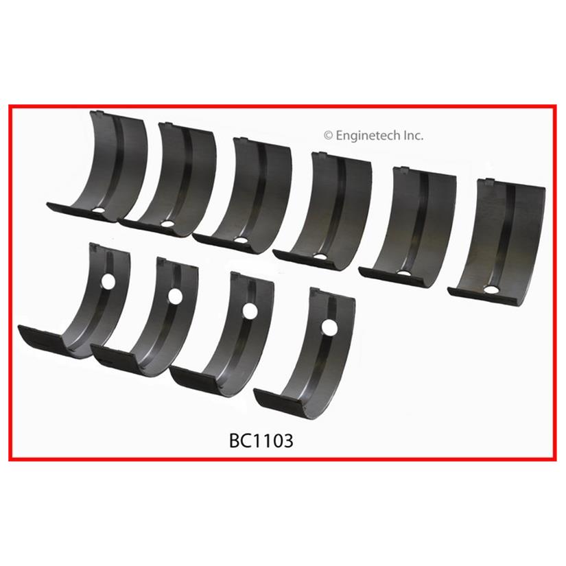 Enginetech BC1103STD Engine Full Crankshaft Main Bearing Set for Isuzu I-Mark and Impulse