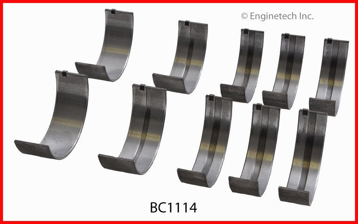Enginetech BC1114.50 Engine Full Crankshaft Main Bearing Set for Mazda and Ford Models