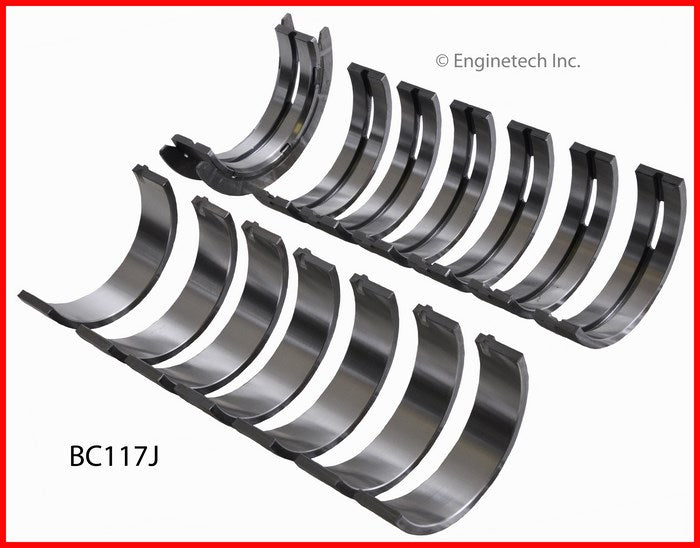 Enginetech BC117J.50 Engine Full Crankshaft Main Bearing Set for GMC and Chevrolet Vehicles