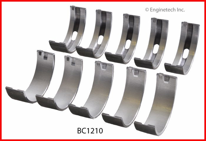 Enginetech BC1210.25 Engine Full Crankshaft Main Bearing Set for Audi and Volkswagen Models