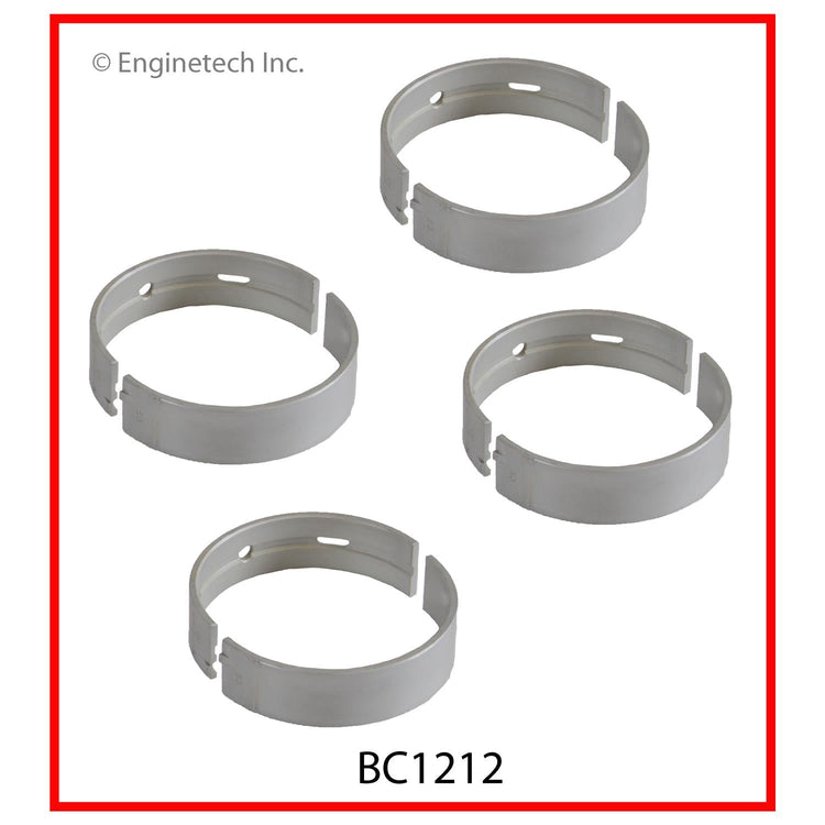 Enginetech BC1212STD Engine Full Crankshaft Main Bearing Set for 2012-2013 Nissan and Suzuki Models