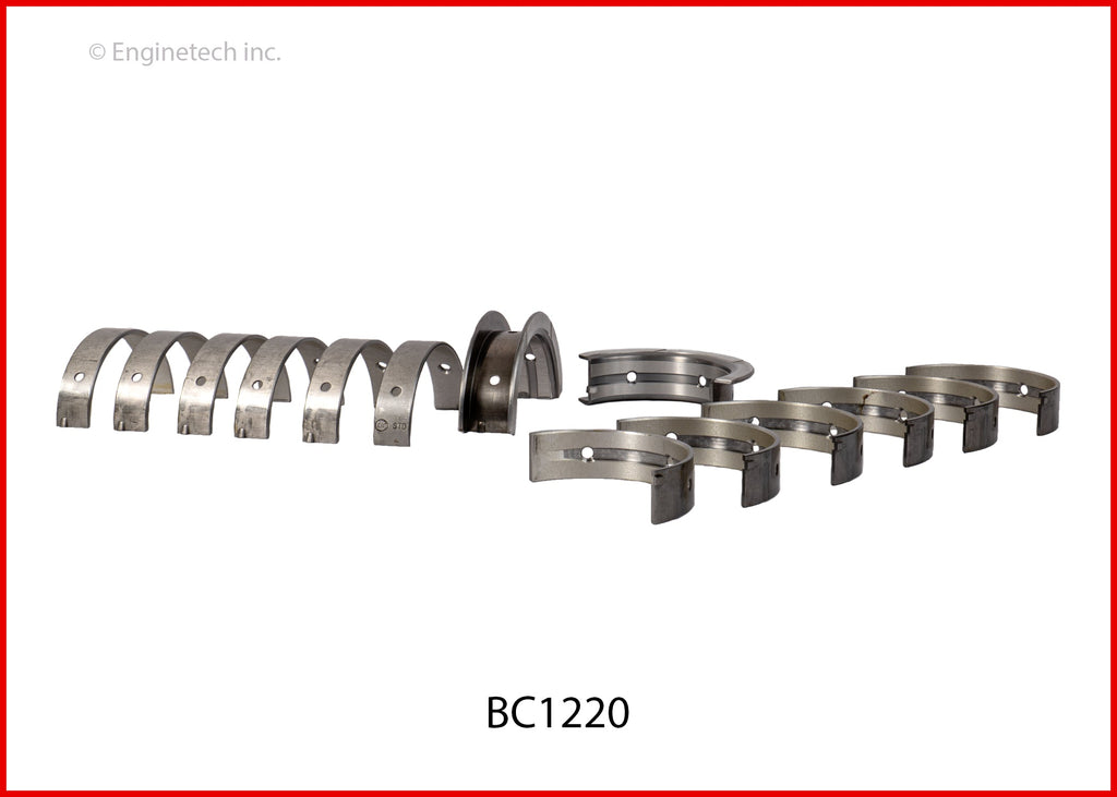 Enginetech BC1220.50 Full Crankshaft Main Bearing Set for Subaru Engines