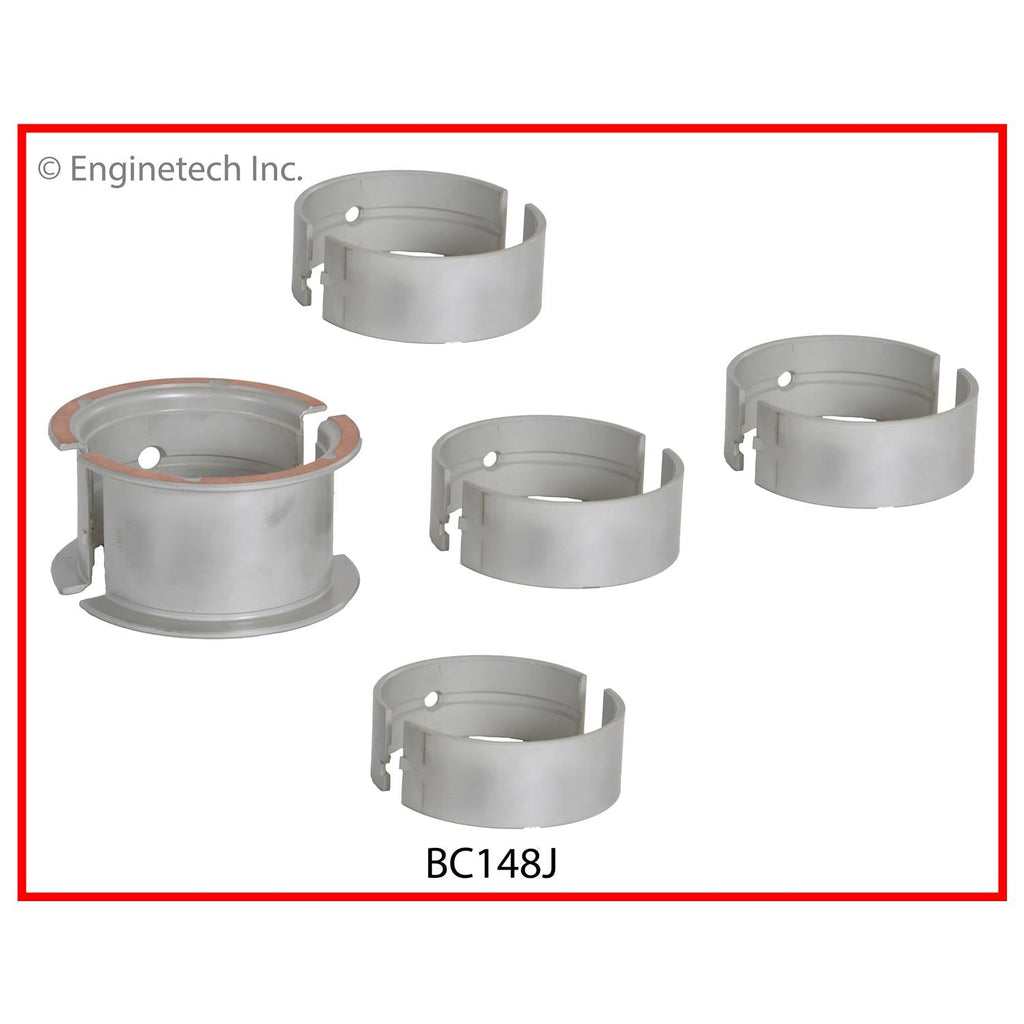 Enginetech BC148J010 Engine Full Crankshaft Main Bearing Set for Classic Chevrolet Models