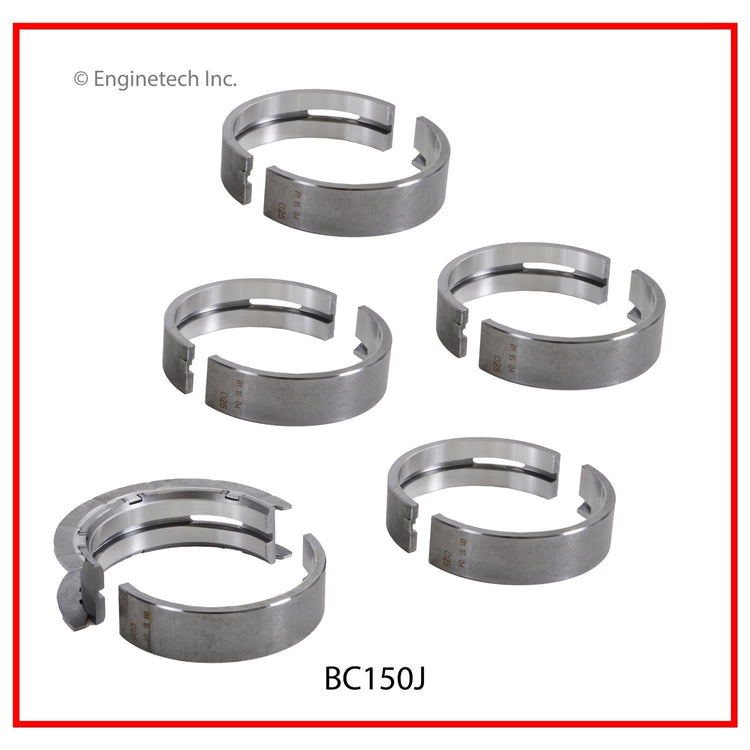 Enginetech BC150JSTD Engine Full Crankshaft Main Bearing Set for Chevy Colorado & GMC Canyon
