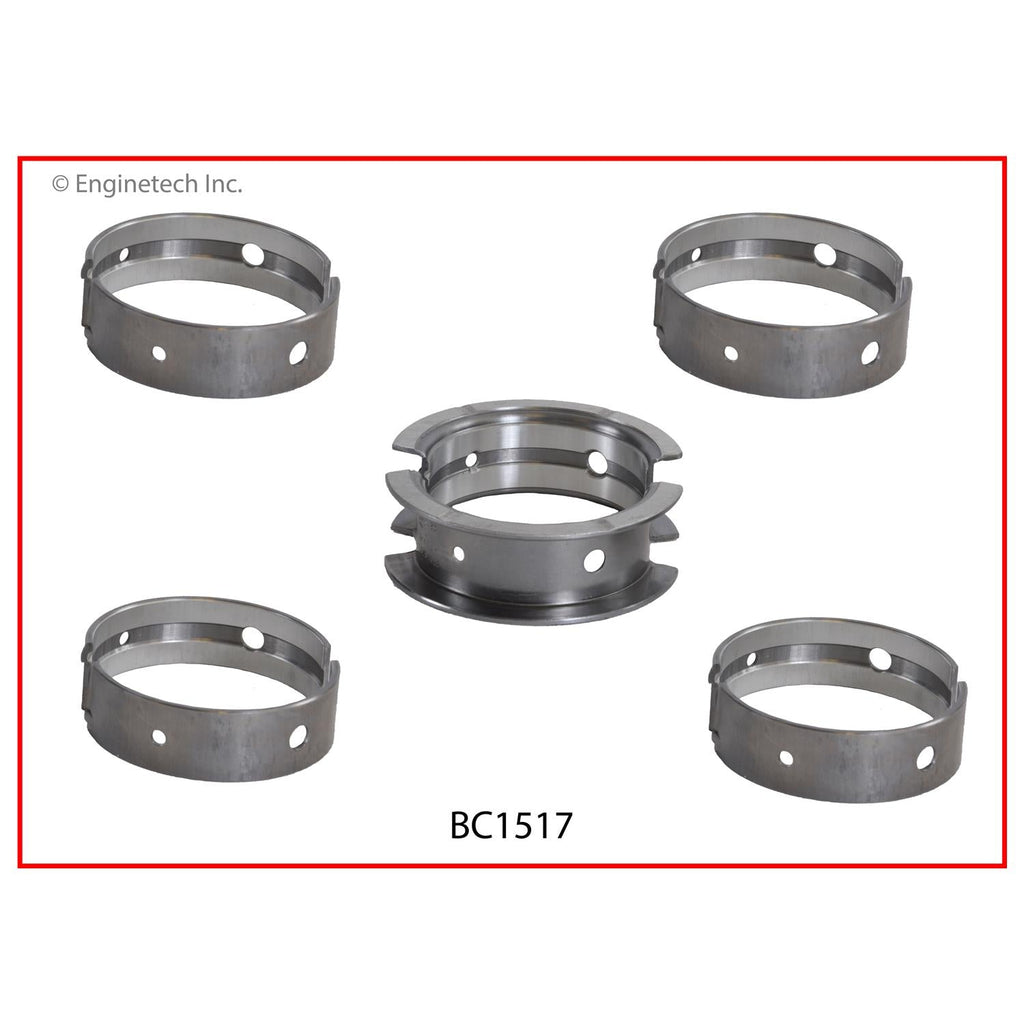 Enginetech BC1517.25 Engine Full Crankshaft Main Bearing Set for Isuzu Amigo and Rodeo 1998-2003