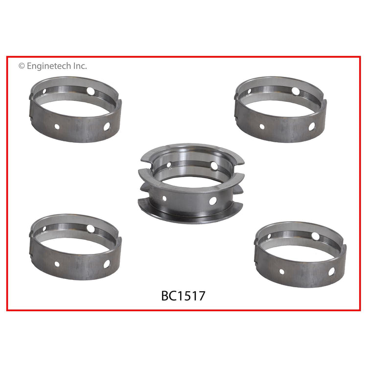 Enginetech BC1517.25 Engine Full Crankshaft Main Bearing Set for Isuzu Amigo and Rodeo 1998-2003