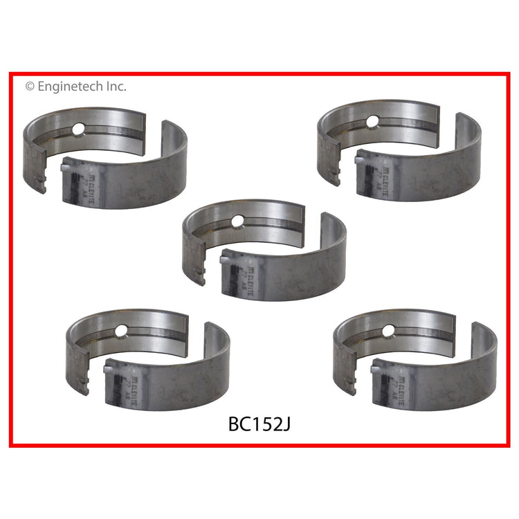 Enginetech BC152J.25 Engine Full Crankshaft Main Bearing Set for 2012-2013 Chrysler, Dodge, Jeep, Mitsubishi Models