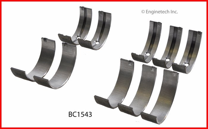 Enginetech BC1543.25 Engine Full Crankshaft Main Bearing Set for Toyota and Lexus 2004-2005 Models