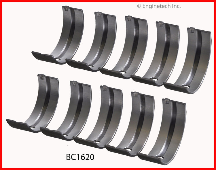 Enginetech BC1620.50 Engine Full Crankshaft Main Bearing Set for Isuzu Vehicles