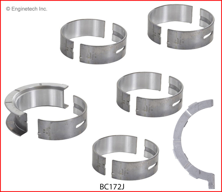 Enginetech BC172JSTD Engine Full Crankshaft Main Bearing Set for Ford Super Duty (2012-2015)