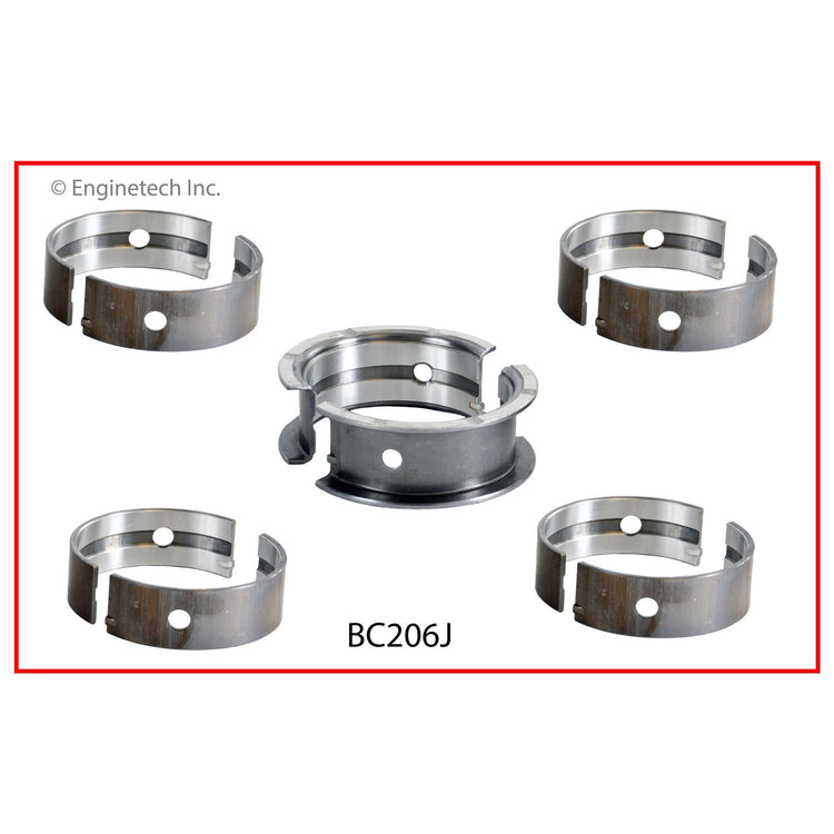 Enginetech BC206J.25 Engine Full Crankshaft Main Bearing Set for Chevrolet Cruze and Sonic