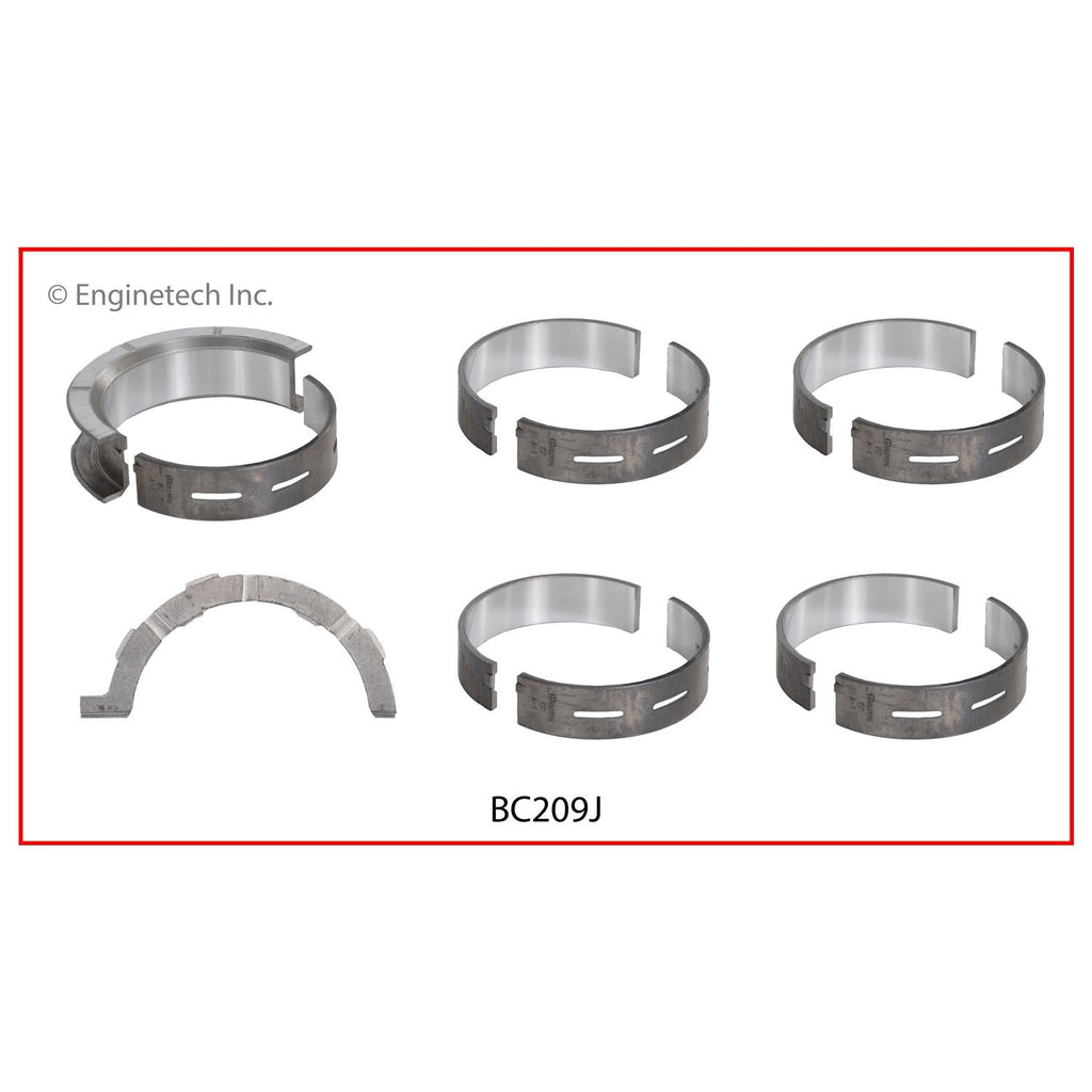 Enginetech BC209JSTD Engine Full Crankshaft Main Bearing Set for Ford Mustang and F-150 (2012-2016)