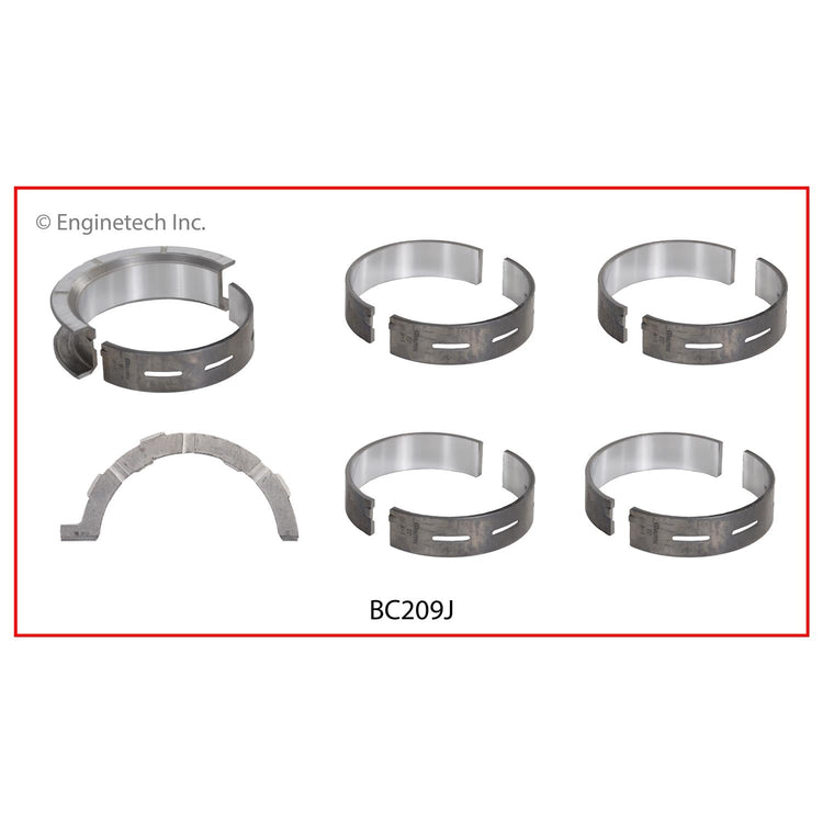 Enginetech BC209JSTD Engine Full Crankshaft Main Bearing Set for Ford Mustang and F-150 (2012-2016)