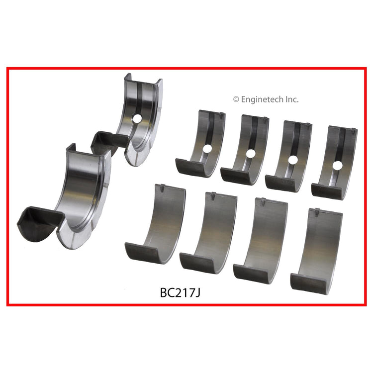 Enginetech BC217J.25 Engine Full Crankshaft Main Bearing Set for Chrysler and Dodge Vehicles