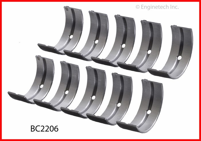 Enginetech BC2206.25 Engine Full Crankshaft Main Bearing Set for Honda Civic (1984-1993)