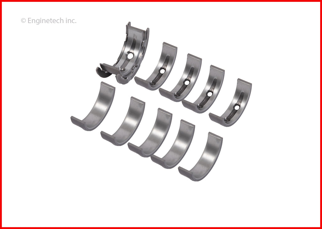 Enginetech BC265J020 Engine Full Crankshaft Main Bearing Set for Ford Vehicles
