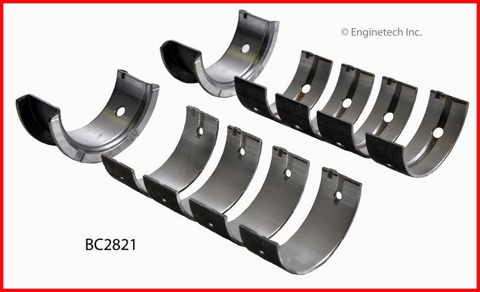 Enginetech BC2821STD Engine Full Crankshaft Main Bearing Set for Hyundai Vehicles