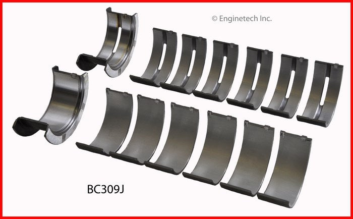 Enginetech BC309J020 Engine Full Crankshaft Main Bearing Set for Ford P-100 and P-350 (1960-1964)