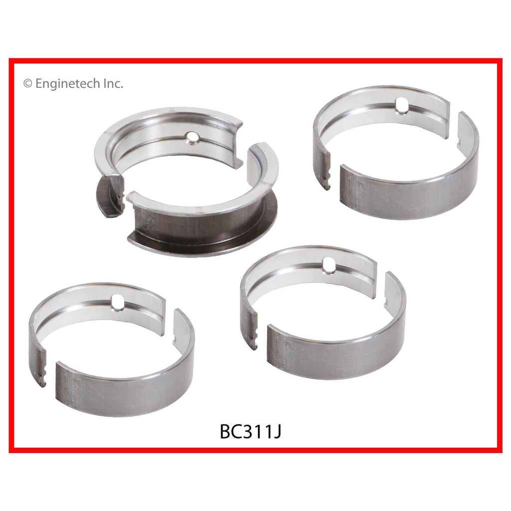 Enginetech BC311J020 Engine Full Crankshaft Main Bearing Set for Dodge and Chrysler Vehicles