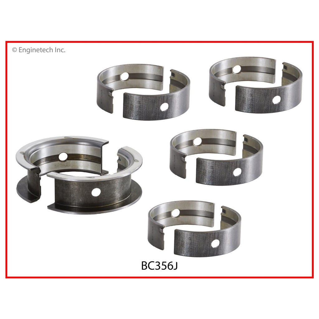 Enginetech BC356J.25 Engine Full Crankshaft Main Bearing Set for Buick Skyhawk and Oldsmobile Firenza