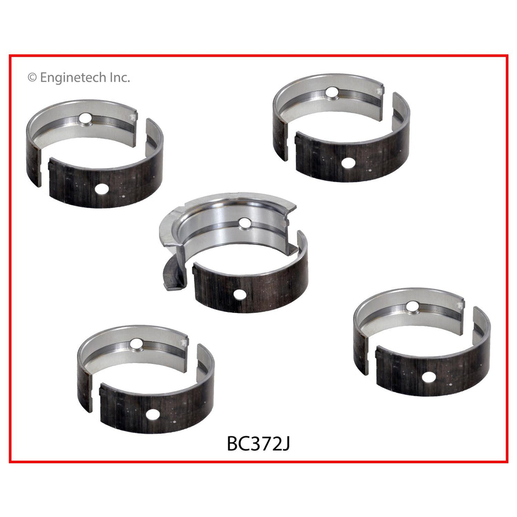 Enginetech BC372J.75 Engine Full Crankshaft Main Bearing Set for Ford & Mercury Models
