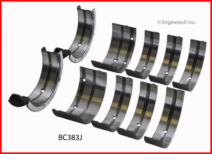 Enginetech BC383J020 Engine Full Crankshaft Main Bearing Set