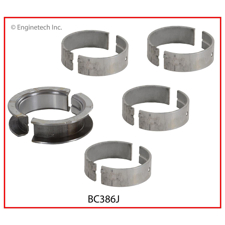 Enginetech BC386J.25 Engine Full Crankshaft Main Bearing Set for Buick Century and Skylark